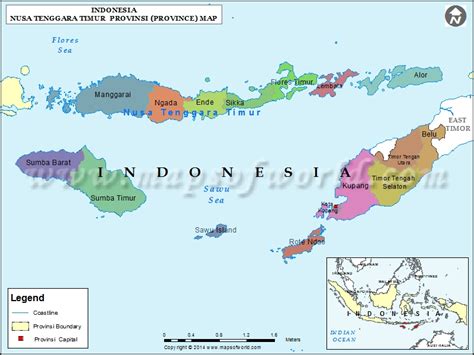 Map Of Ntt Indonesia