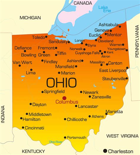 Map Of Ohio City