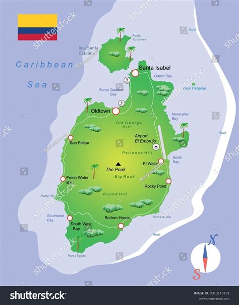Map Of Providencia Colombia