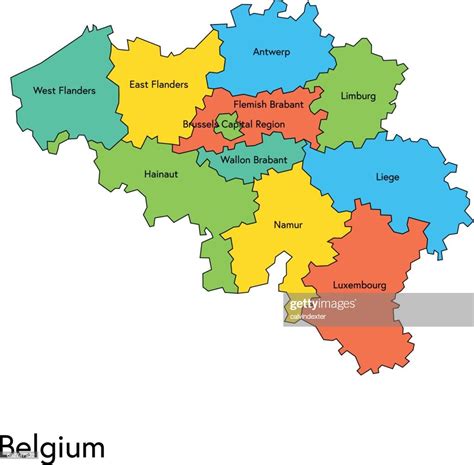 Map Of Regions In Belgium