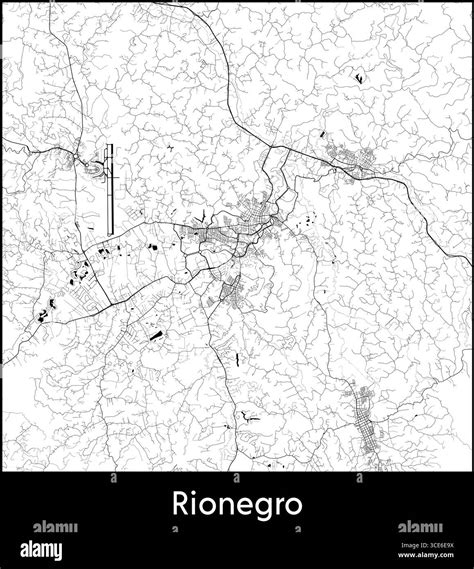 Map Of Rionegro Colombia
