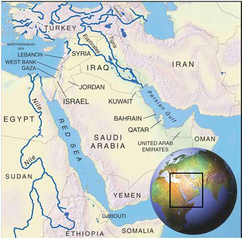 Map Of Rivers In Arab Countries