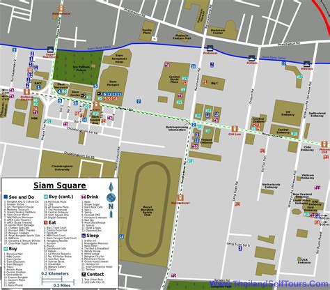 Map Of Siam Bangkok