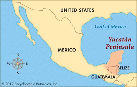 Map Of South America Yucatan Peninsula