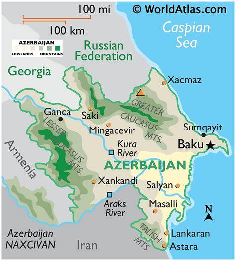 Map Of South Azerbaijan