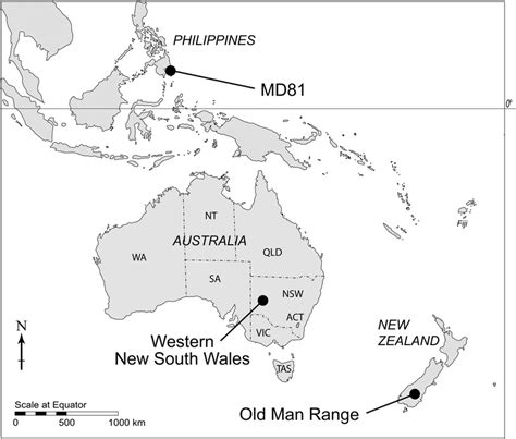 Map Of Southeast Asia And New Zealand
