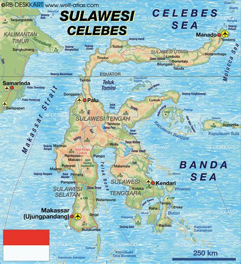 Map Of Sulawesi