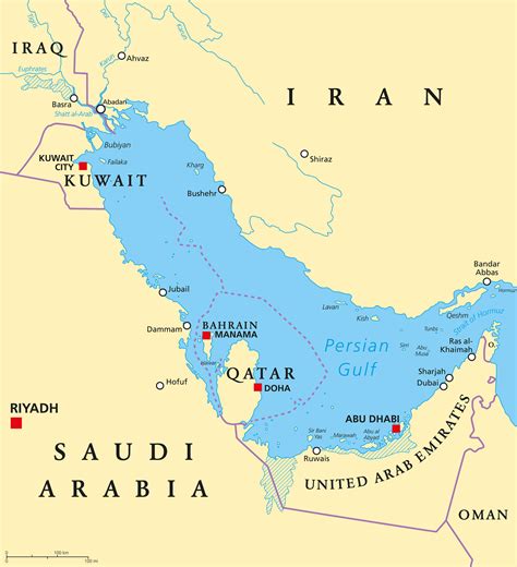 Map Of The Arab Gulf