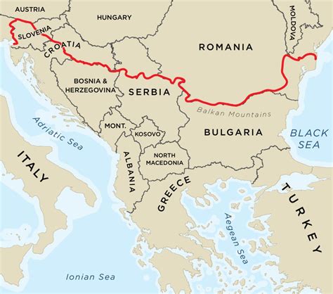 Map Of The Balkan Nations