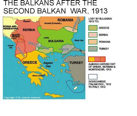 Map Of The Balkans In 1913
