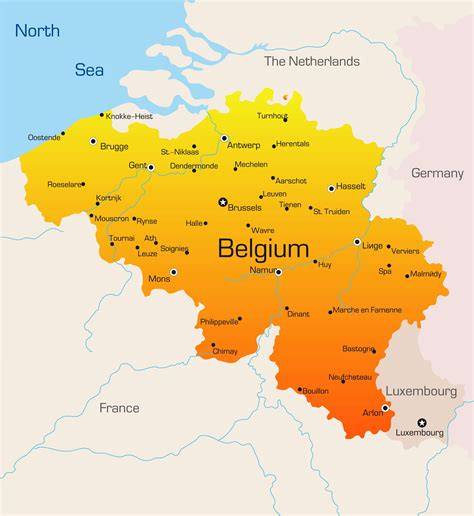 Map Of The Belgium