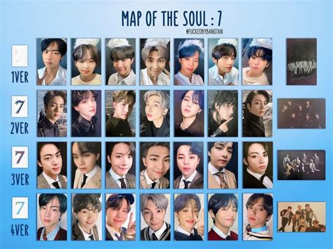 Map Of The Soul 7 Photocard Template