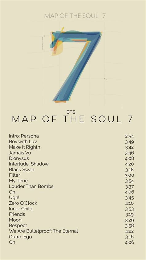 Map Of The Soul Bts Album Songs