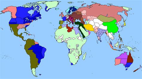 Map Of The World 1840