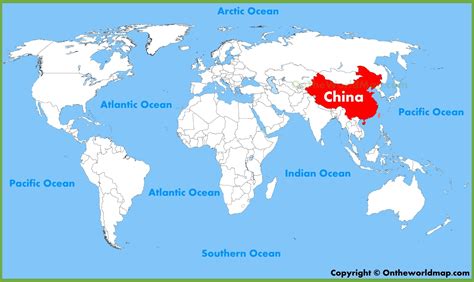 Map Of The World China