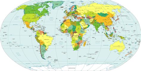 Map Of The World Detailed With Countries