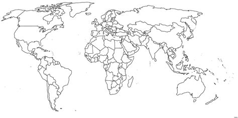 Map Of The World Drawing