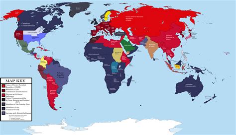 Map Of The World During The Cold War