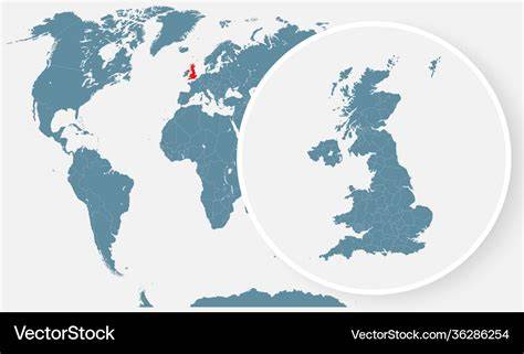 Map Of The World England