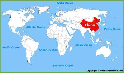 Map Of The World From China