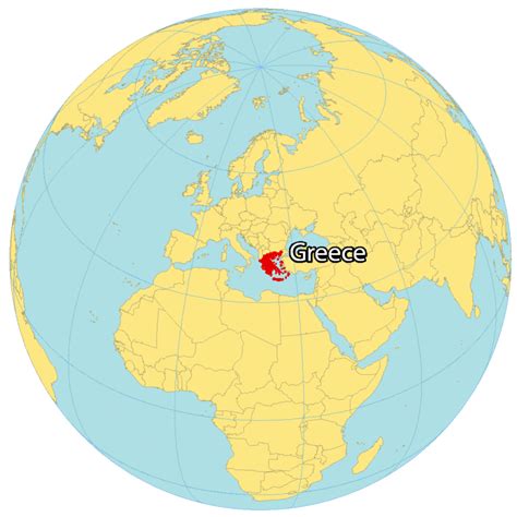 Map Of The World Greece