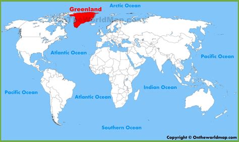 Map Of The World Greenland