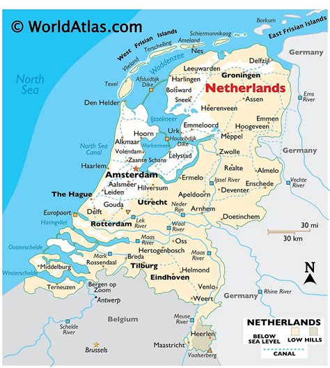 Map Of The World In Dutch