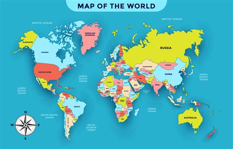 Map Of The World Key