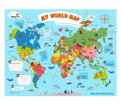 Map Of The World Kids