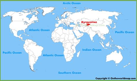 Map Of The World Kyrgyzstan