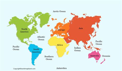 Map Of The World Label
