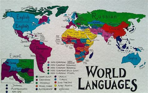 Map Of The World Languages