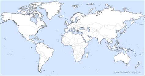 Map Of The World Printable