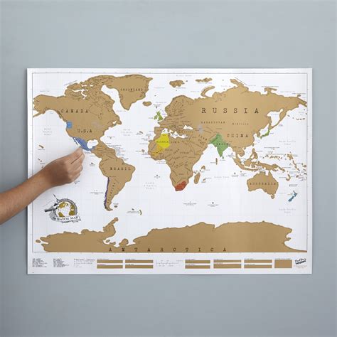 Map Of The World Scratch Off