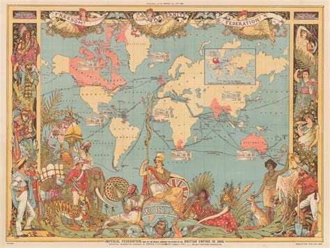 Map Of The World Showing British Empire