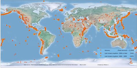 Map Of The World Volcanoes