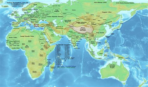 Map Of The World Year 1200