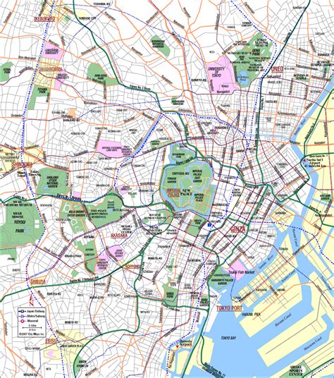 Map Of Tokyo City