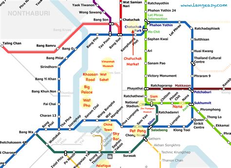 Map Of Train In Bangkok
