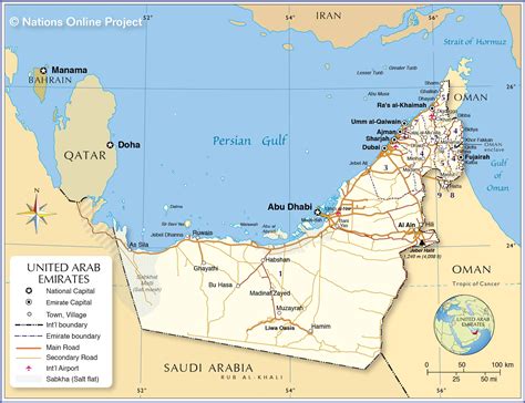 Map Of Uae