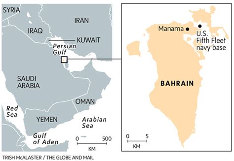Map Of Us Bases In Bahrain