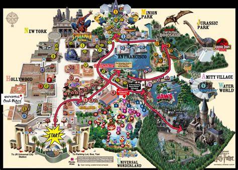 Map Of Usj Japan