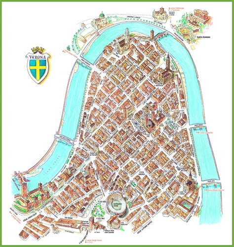 Map Of Verona City Centre