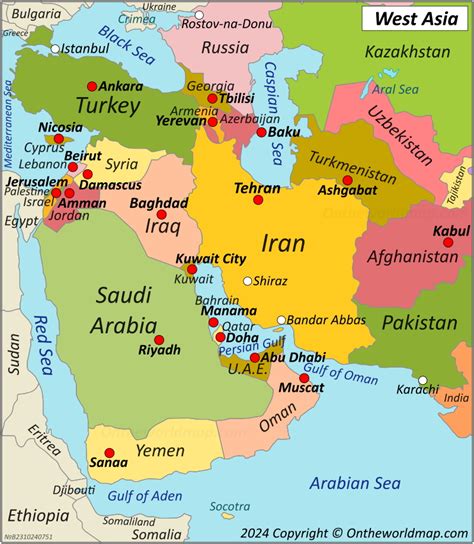 Map Of West Asia