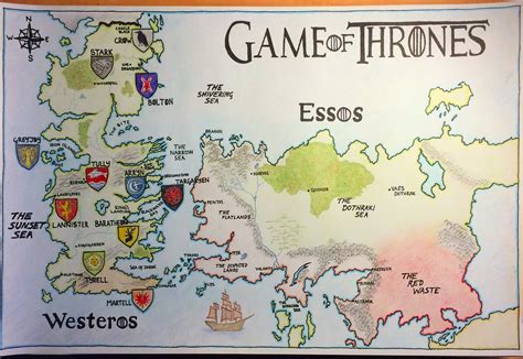 Map Of Westeros And Essos