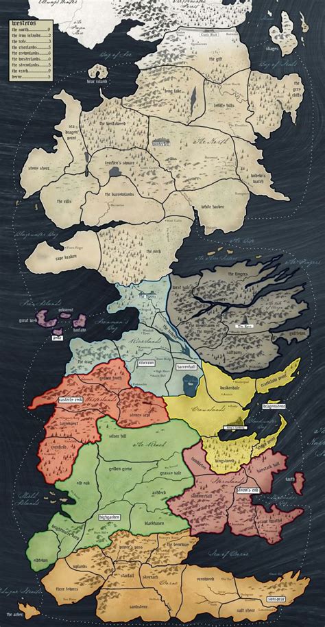 Map Of Westeros
