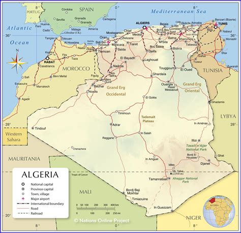 Map Of Where Algeria Is