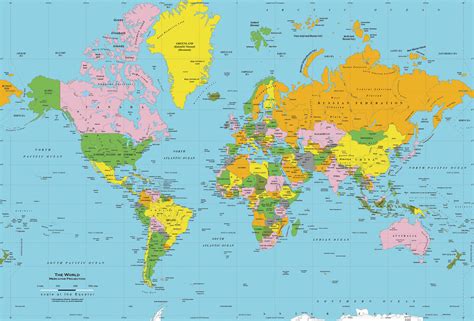 Map Of World With Countries