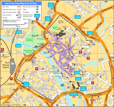 Map Of York City Centre