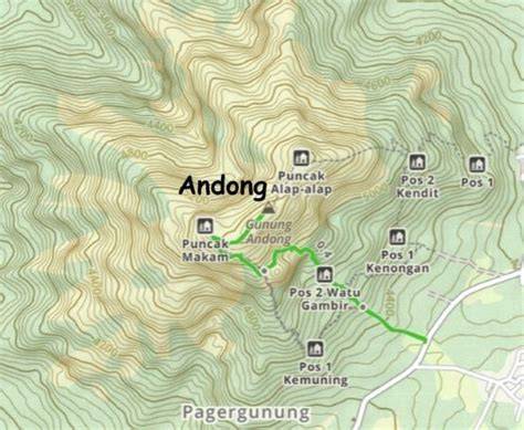 Map Offline Gunung Andong